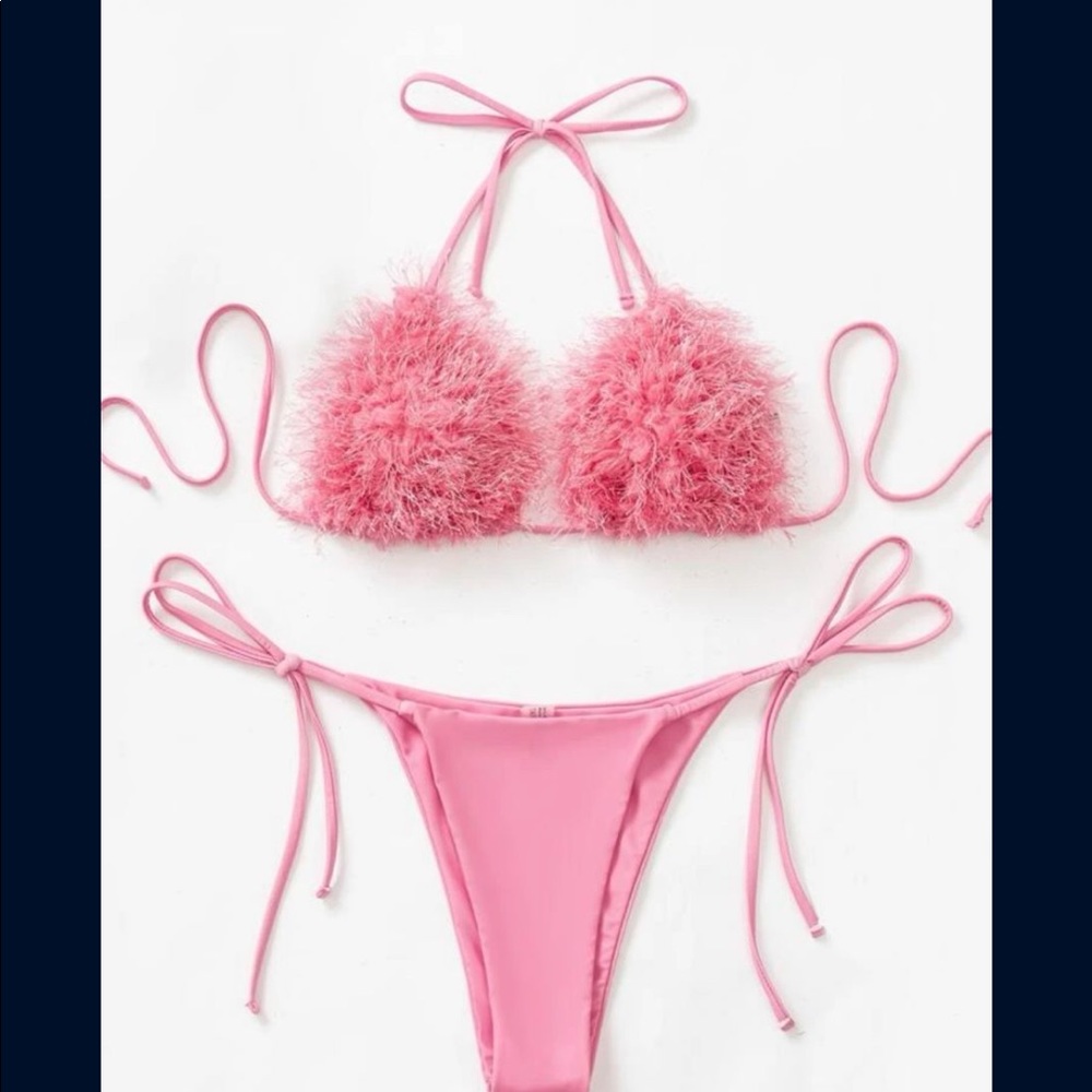 Pink playboy bikini